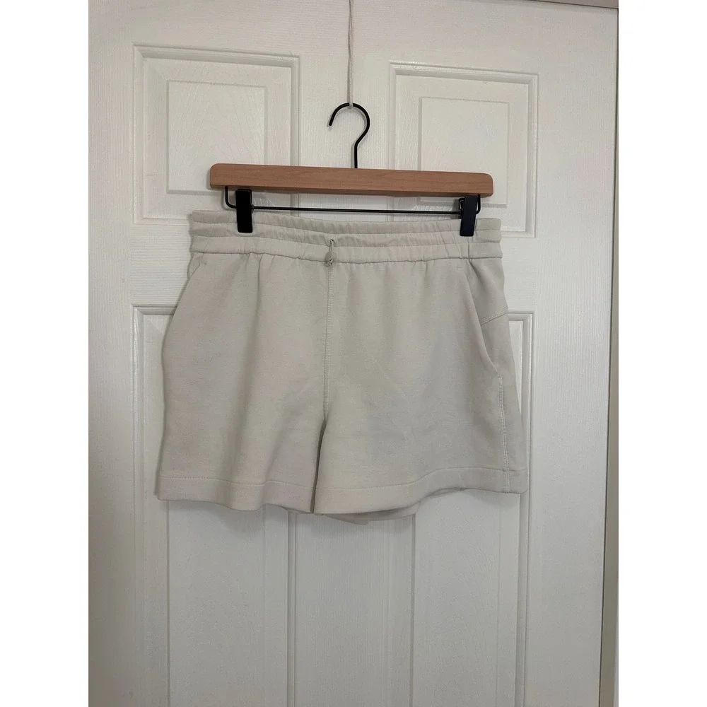 Lululemon Softstreme High Rise Shorts 8 Bone Beige Athletic Lounge Drawstring